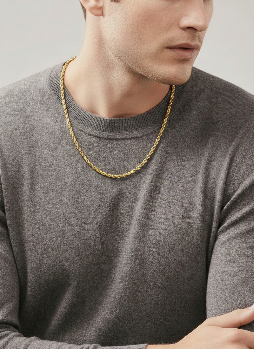Gold rope chain