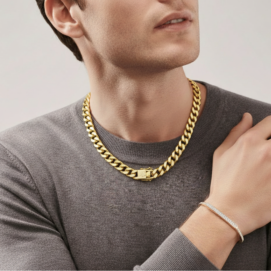 Gold Miami Cuban Crab lock